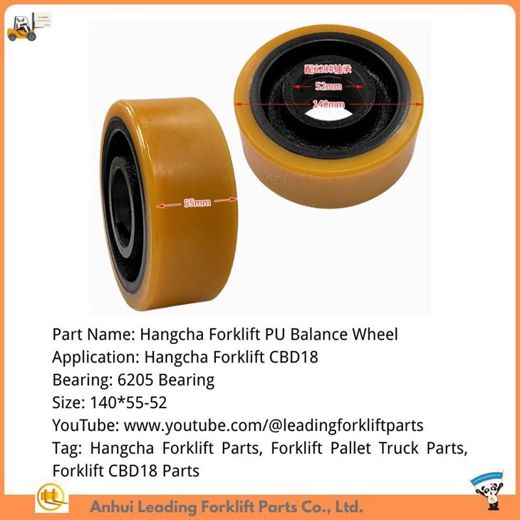 Penggantian Suku Cadang Forklift|Roda Keseimbangan PU Suku Cadang Forklift Hangcha|Suku Cadang Truk Pallet Listrik