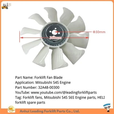 Bilah Kipas Forklift HELI|Bilah Kipas Mitsubishi S4S S6S|Suku Cadang Forklift HELI|32A48-00300